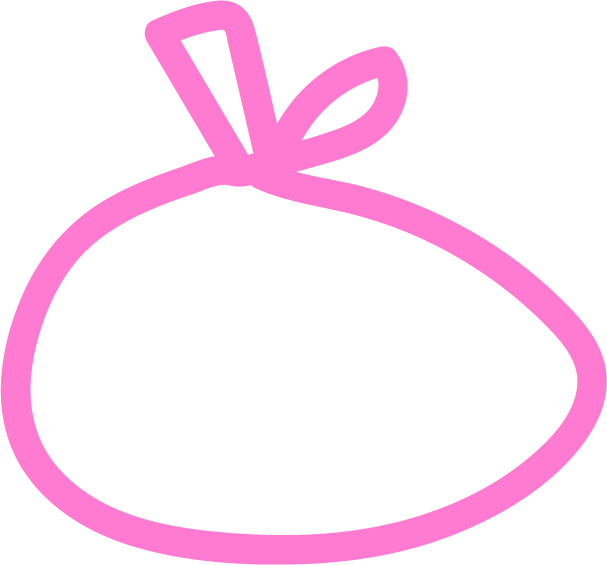 pink kitty w/ sparkles doodle