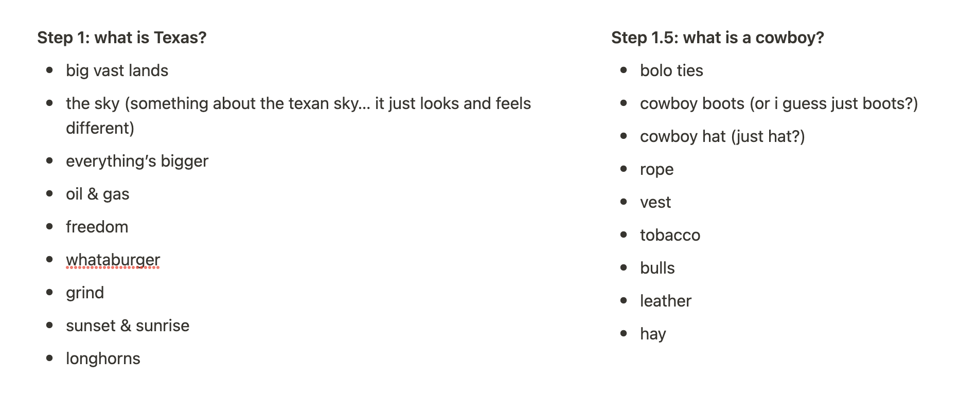 what's texas? what's a cowboy?