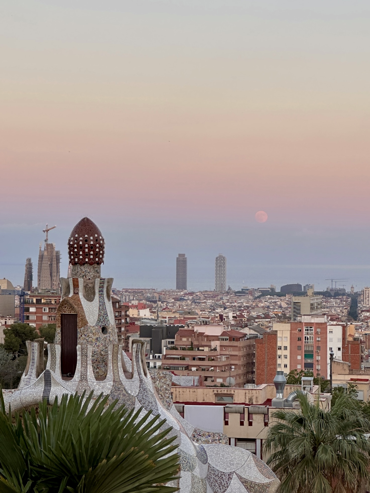 sunset at Park Guëll