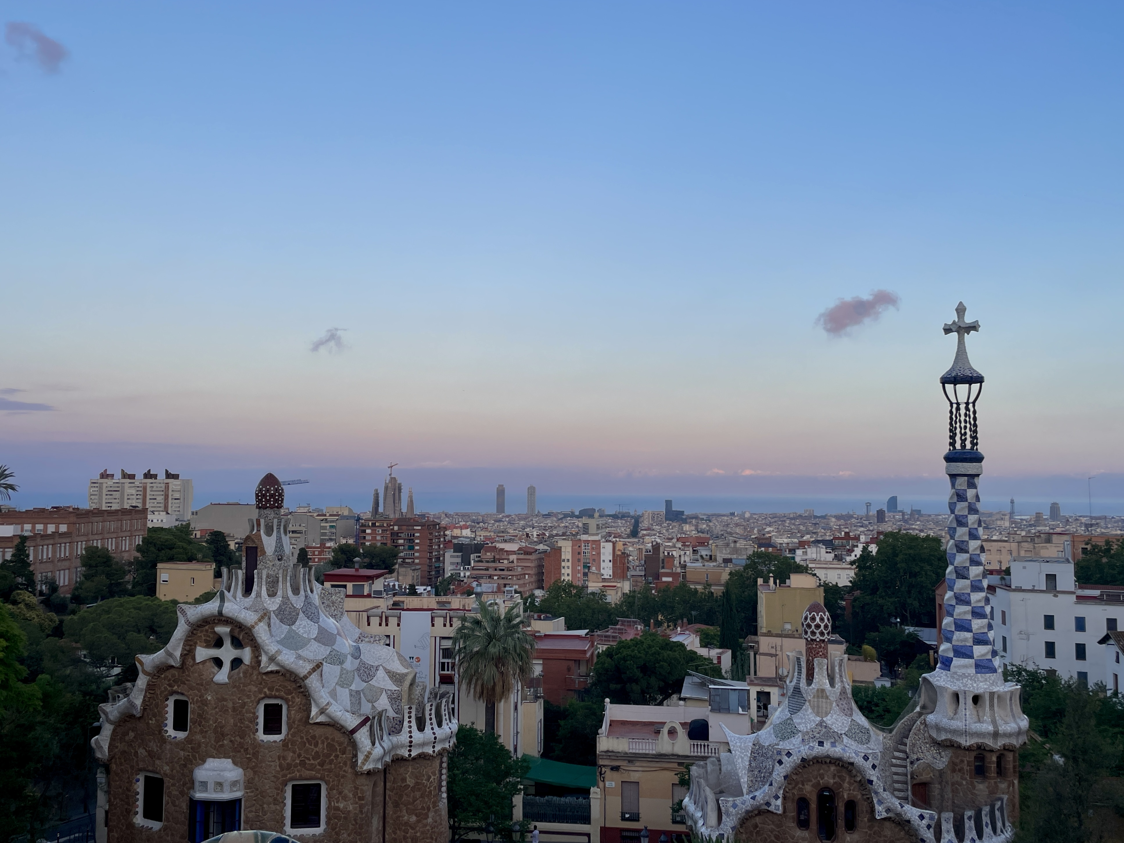 Parc Guëll skyline later