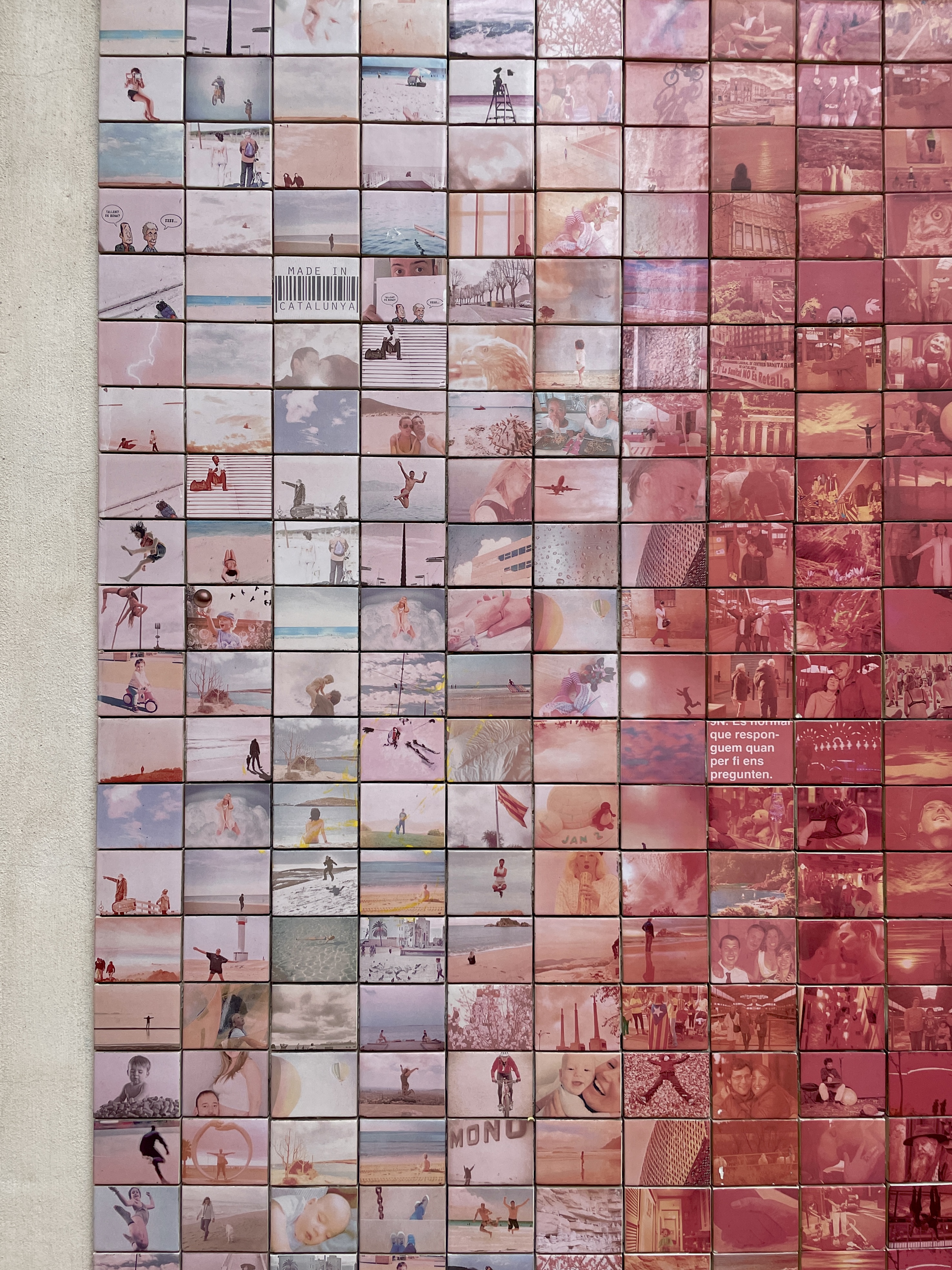 The World Begins With Every Kiss mural close-up