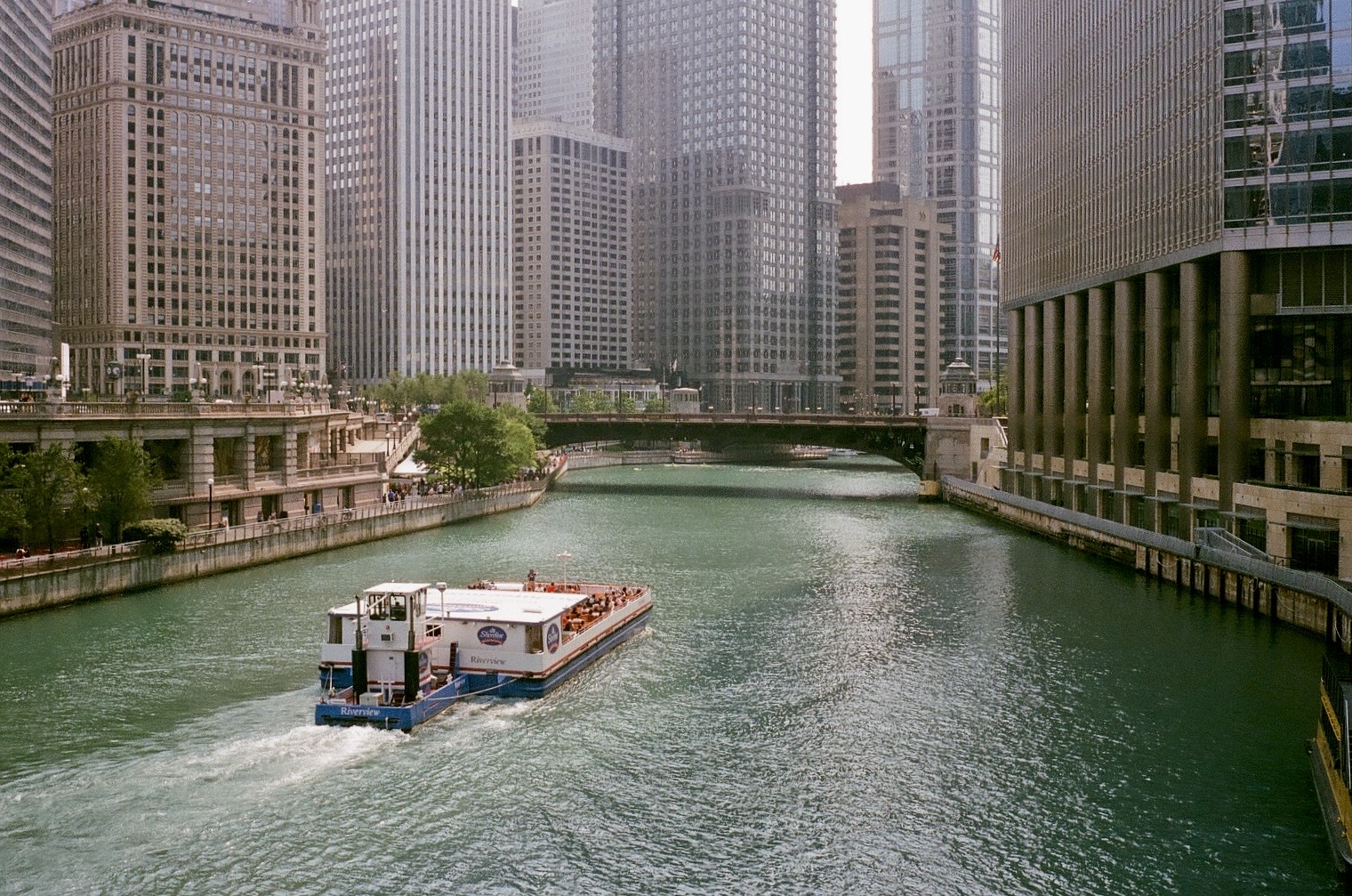 tour boat on the river