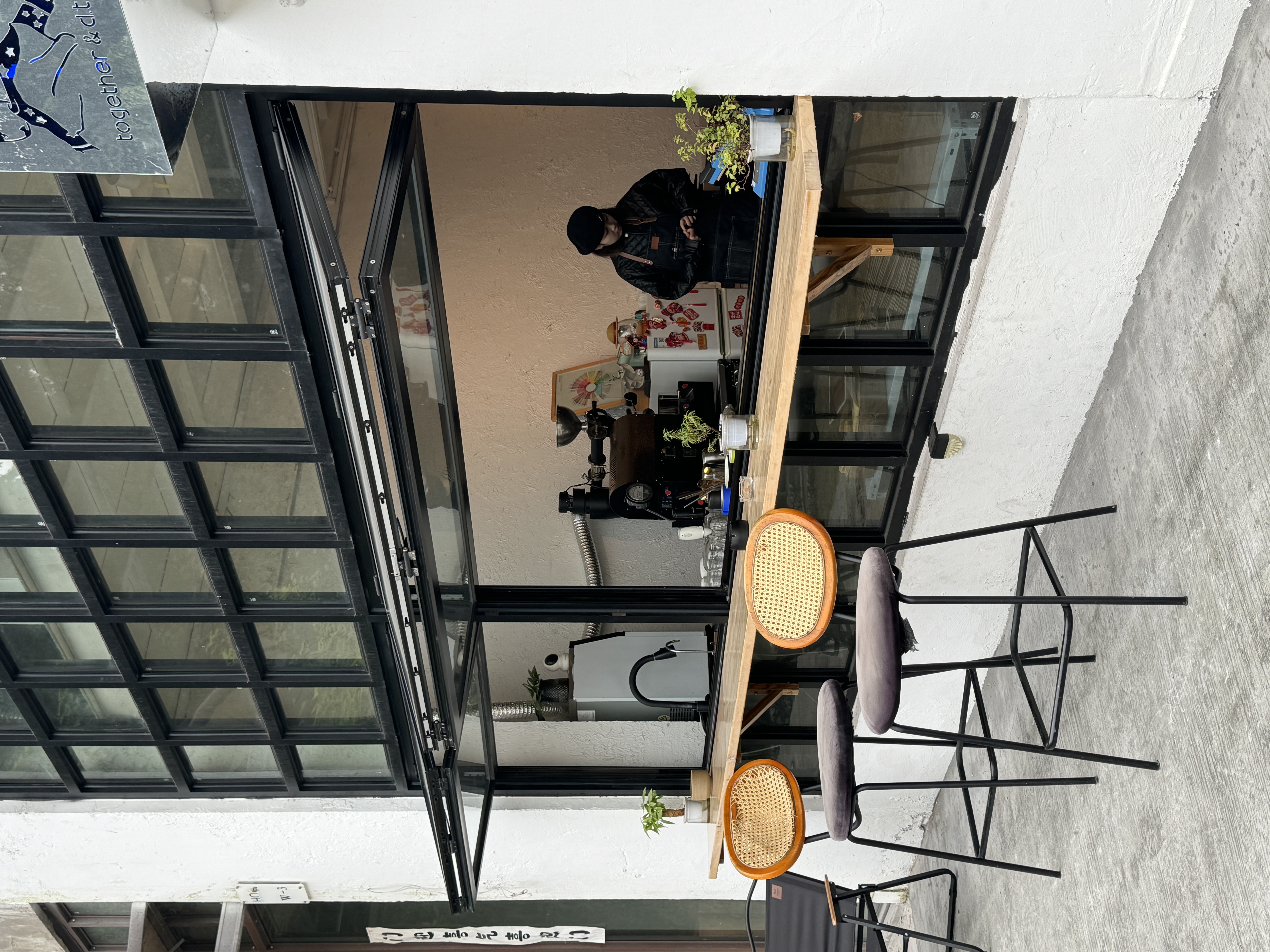 cafe kitchen window bar