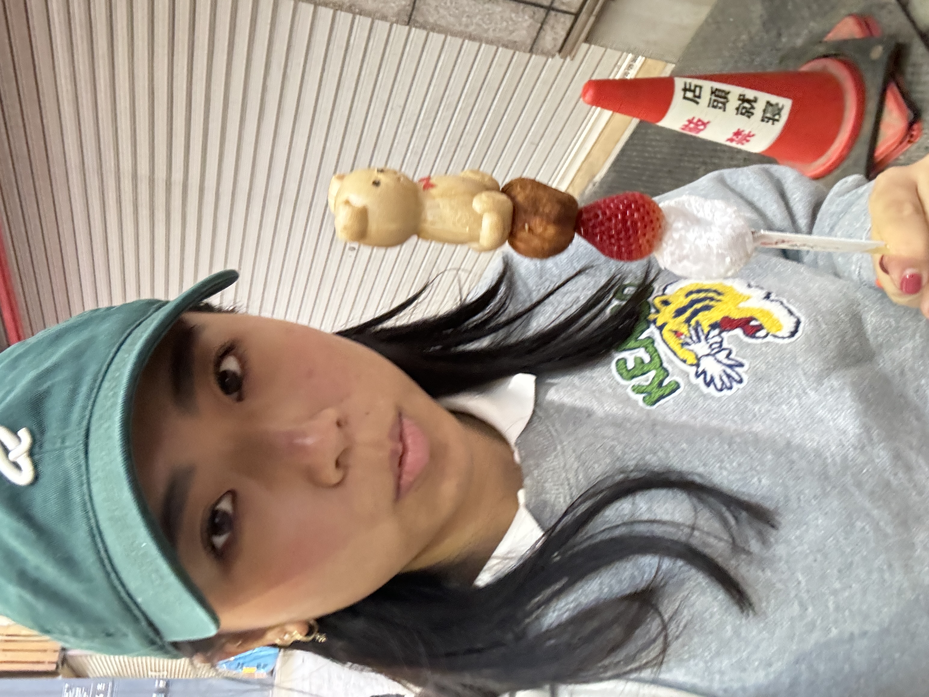 me holding a tasty treat